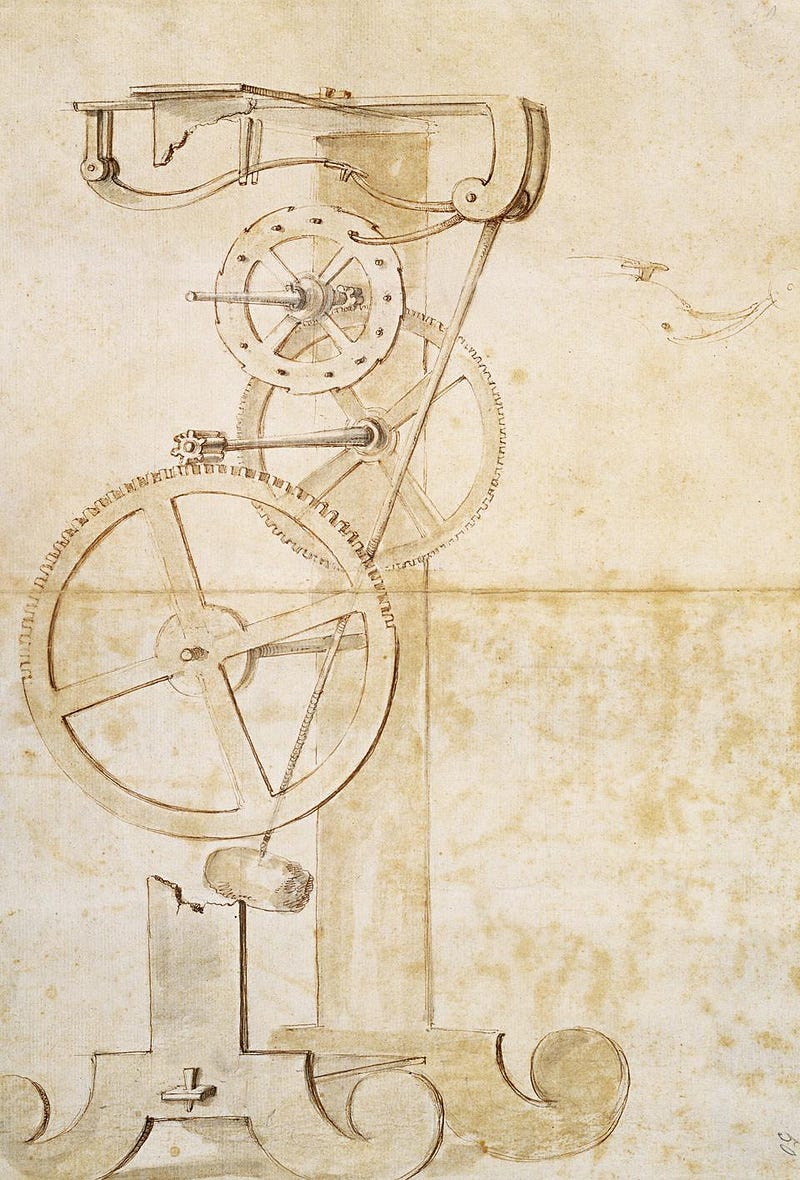 galileo original pendulum clock idea