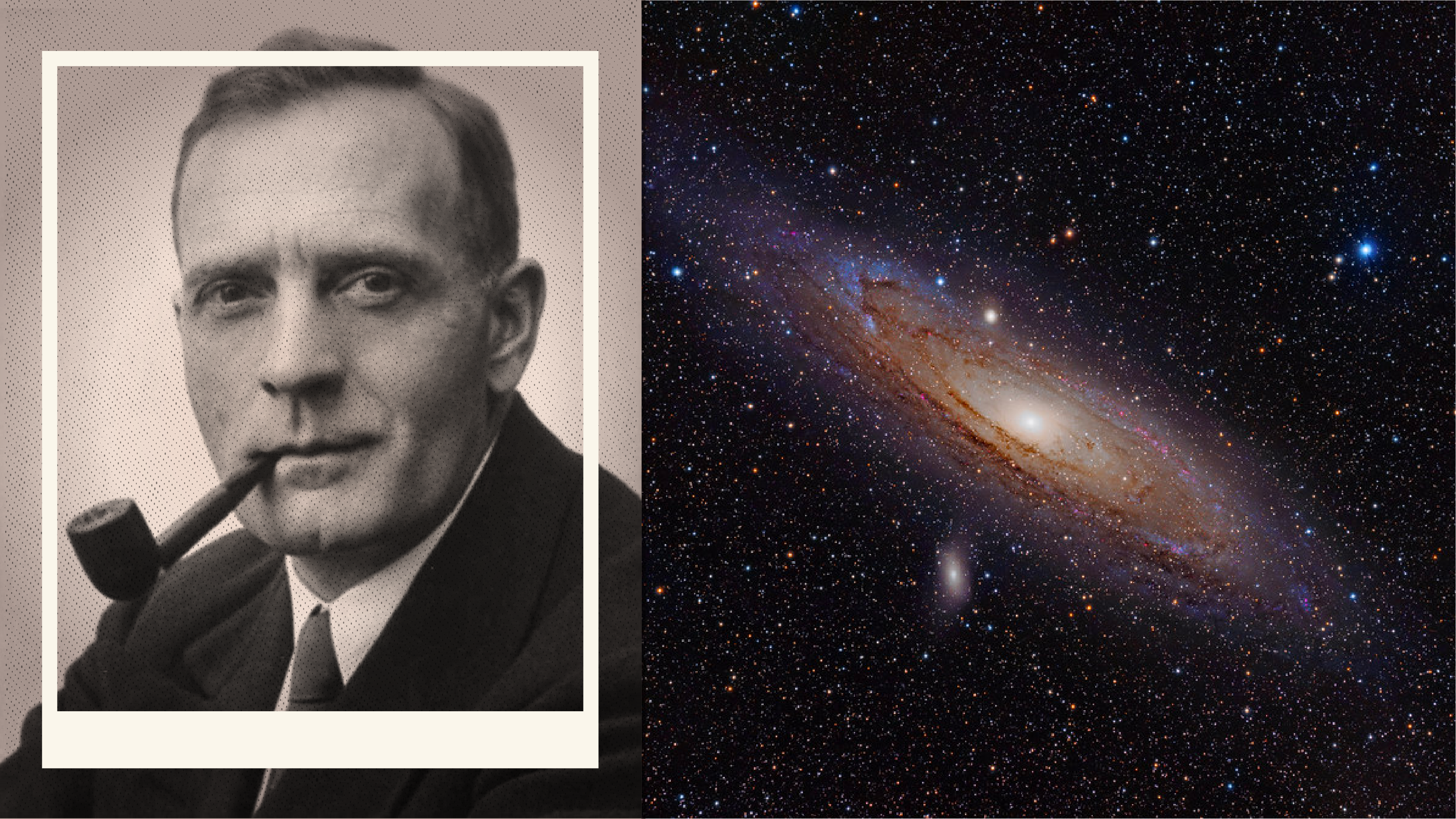 Edwin Hubble and Andromeda galaxy