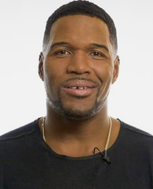 Michael Strahan smiling for the camera.