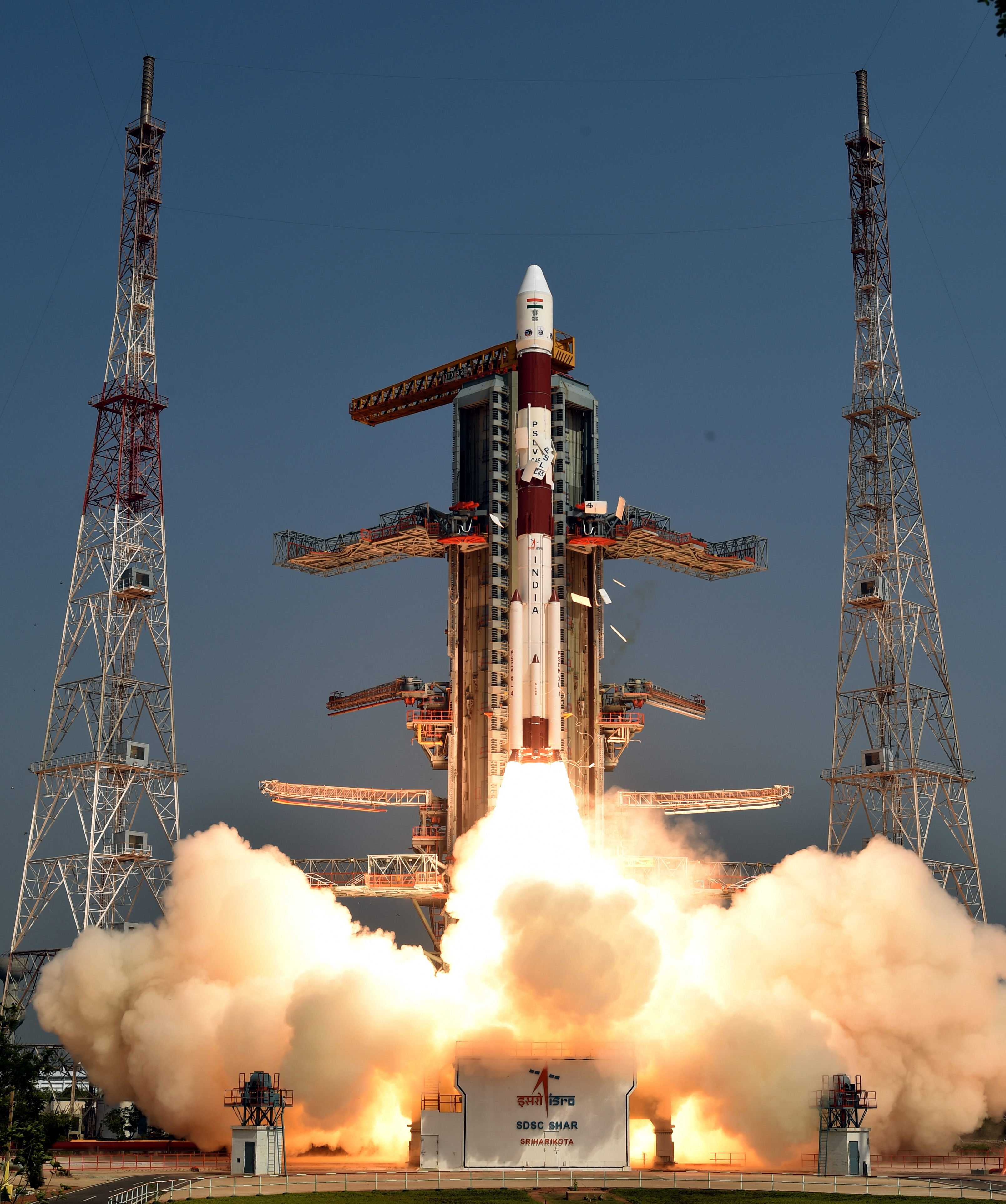 A mysterious rocket is taking off from a launch pad in Australia.