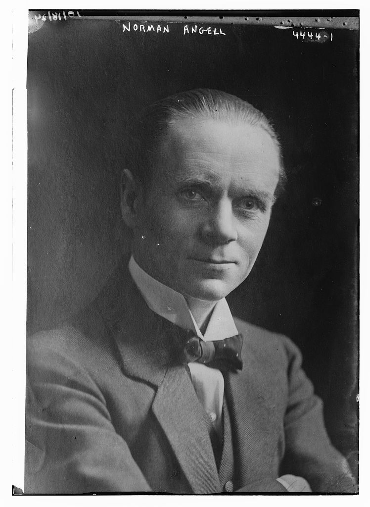 An old photograph of a man in a suit during World War I.
