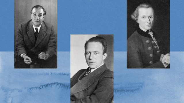 Three Egginton men are shown in front of a blue background.
