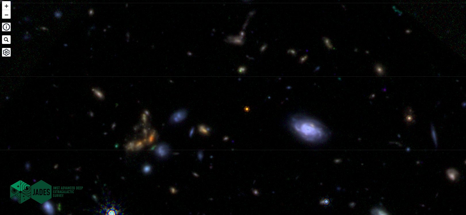 Nasa's deepest view of galaxies in the night sky using JWST.