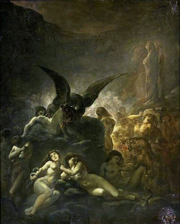 A painting showing a scene from Dante's Inferno.
