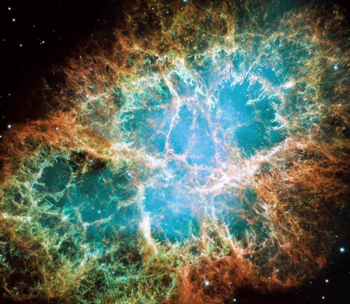 animation crab nebula Hubble JWST