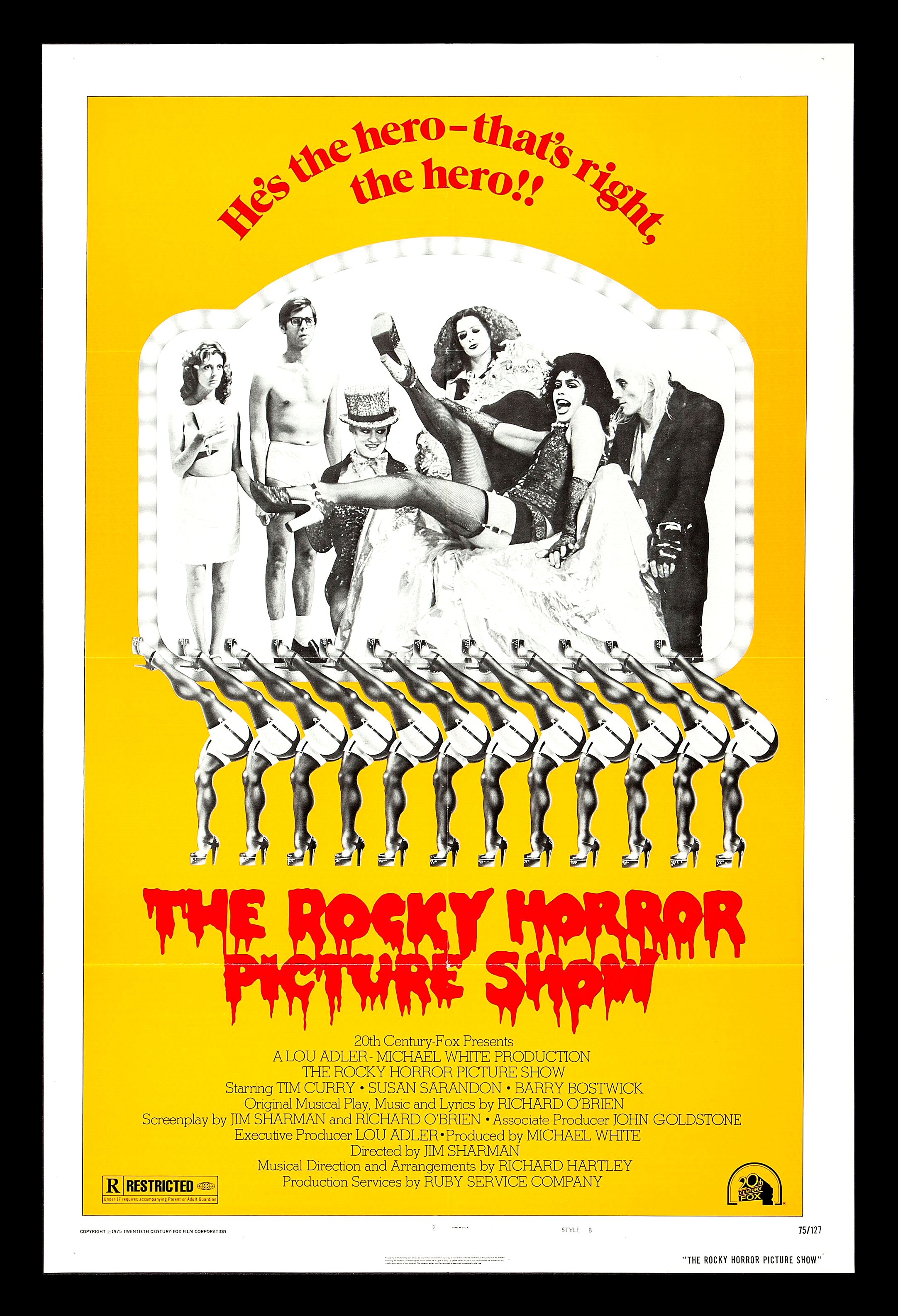 The rocky horror show poster.
