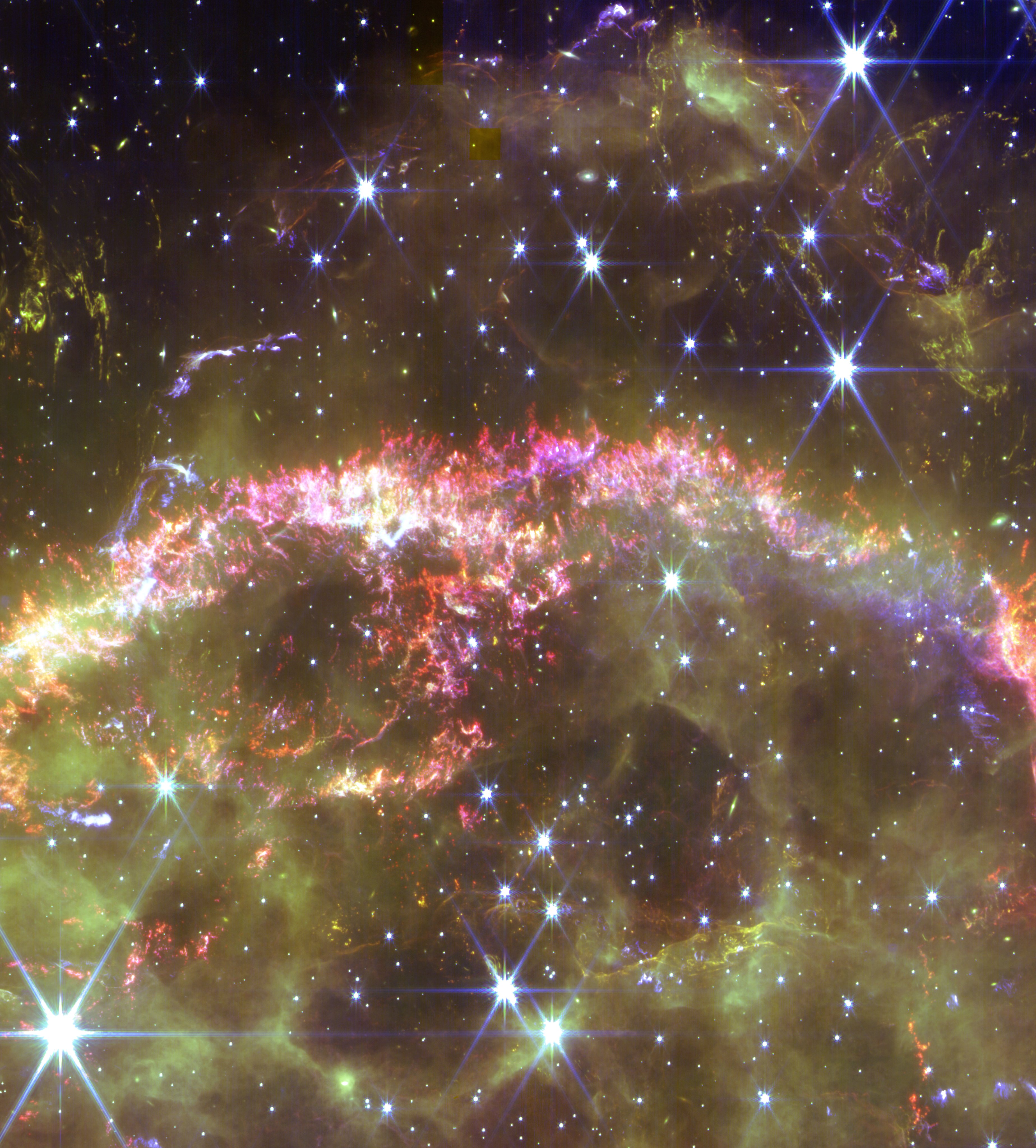 A NIRCam profile of the JWST supernova remnant