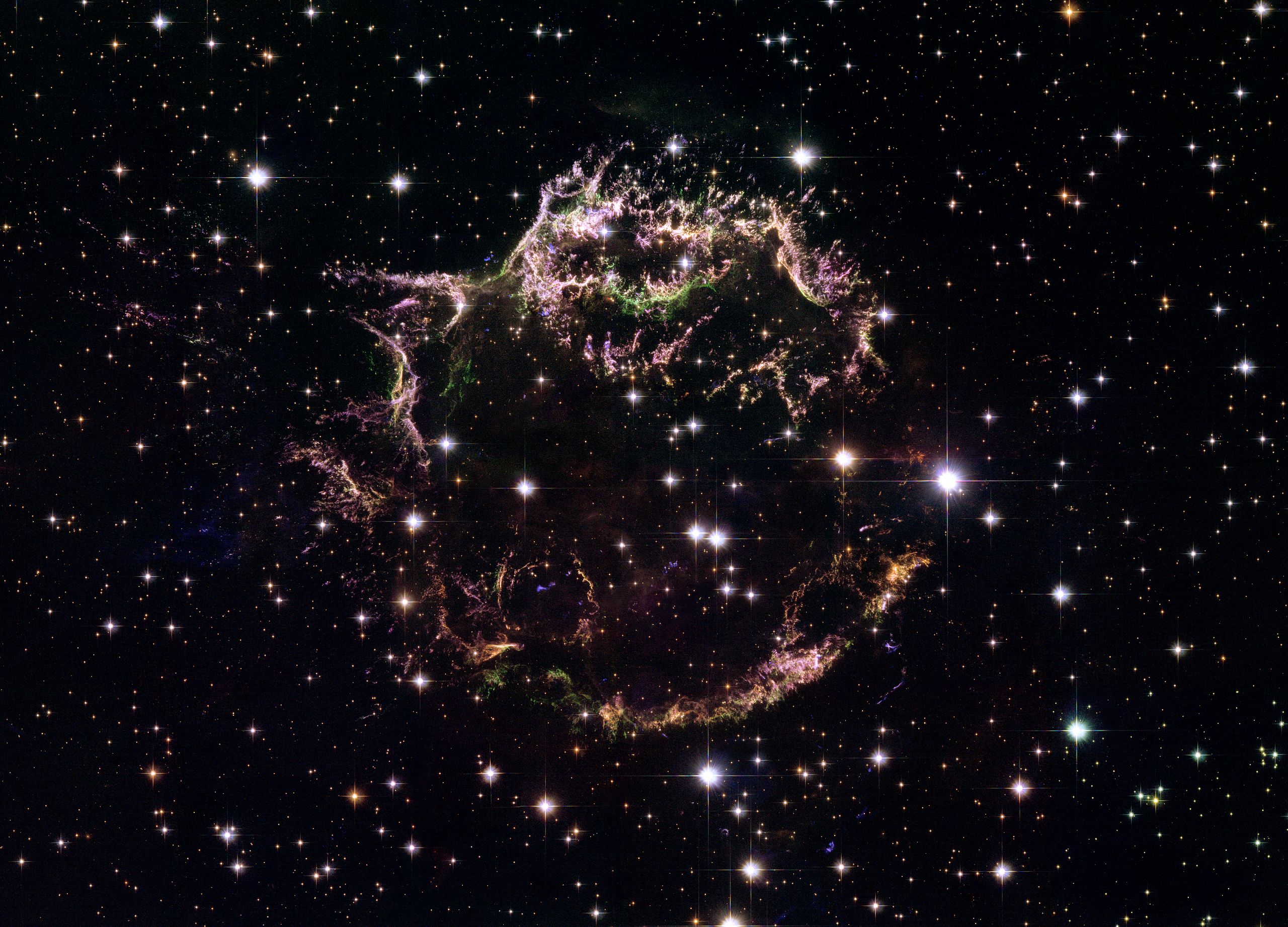 Casiopea es el remanente visible de la supernova del Hubble