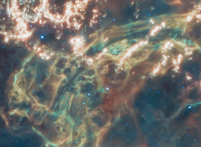 Imagen de la NASA de la nebulosa JWST Cas A.