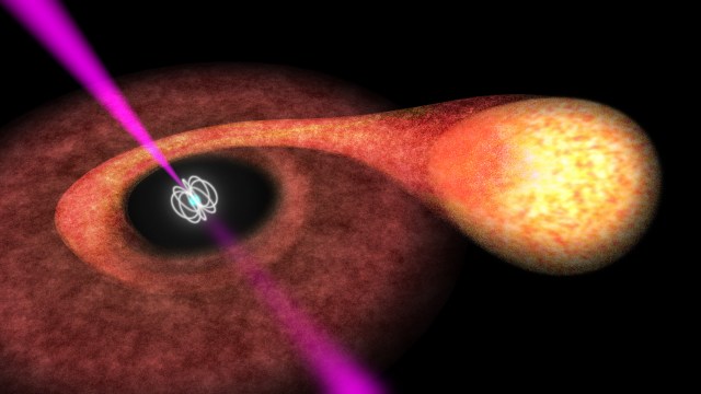 pulsar orbiting a low-mass star in an X-ray binary system