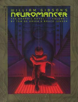 The cover of neuromancer by william gibson.
