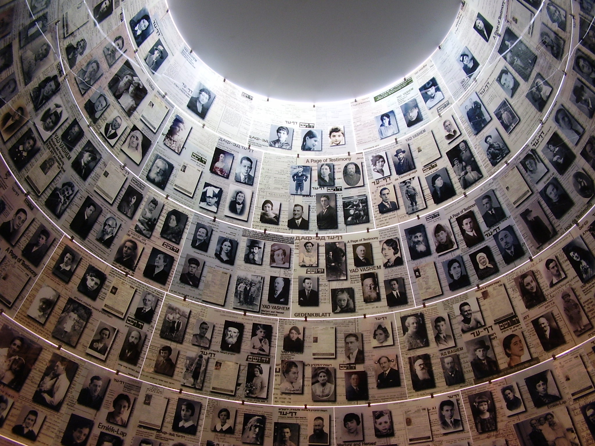 The holocaust memorial in tel aviv.