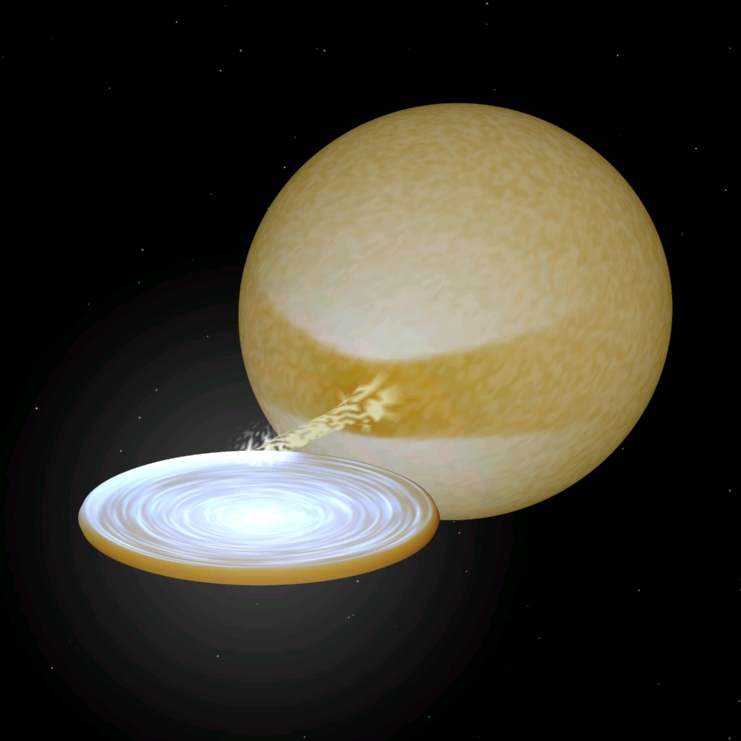 low mass x-ray binary system illustration