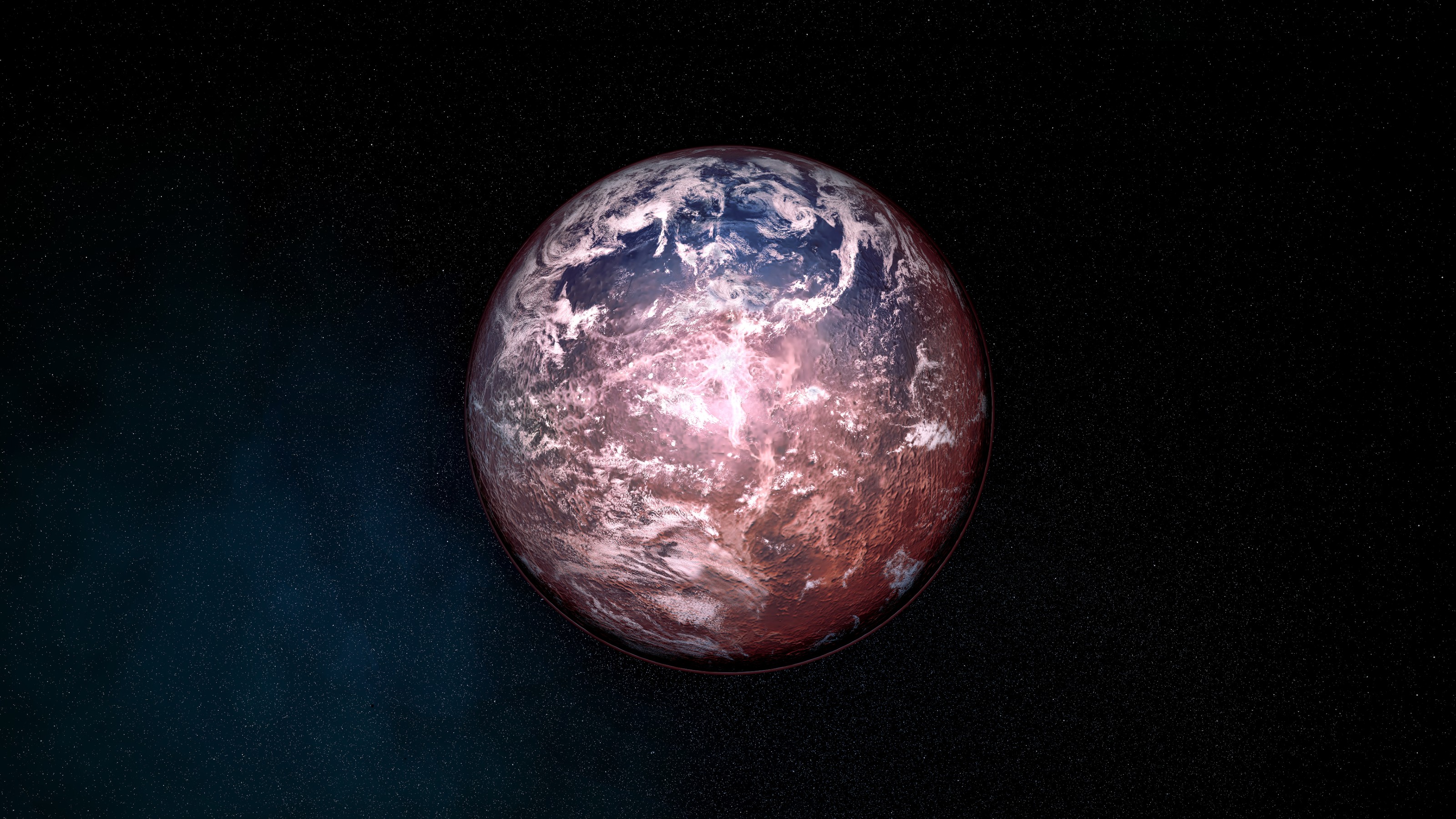 An image of a planet in space.