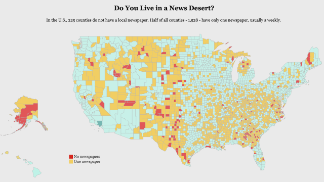 America’s news deserts are growing