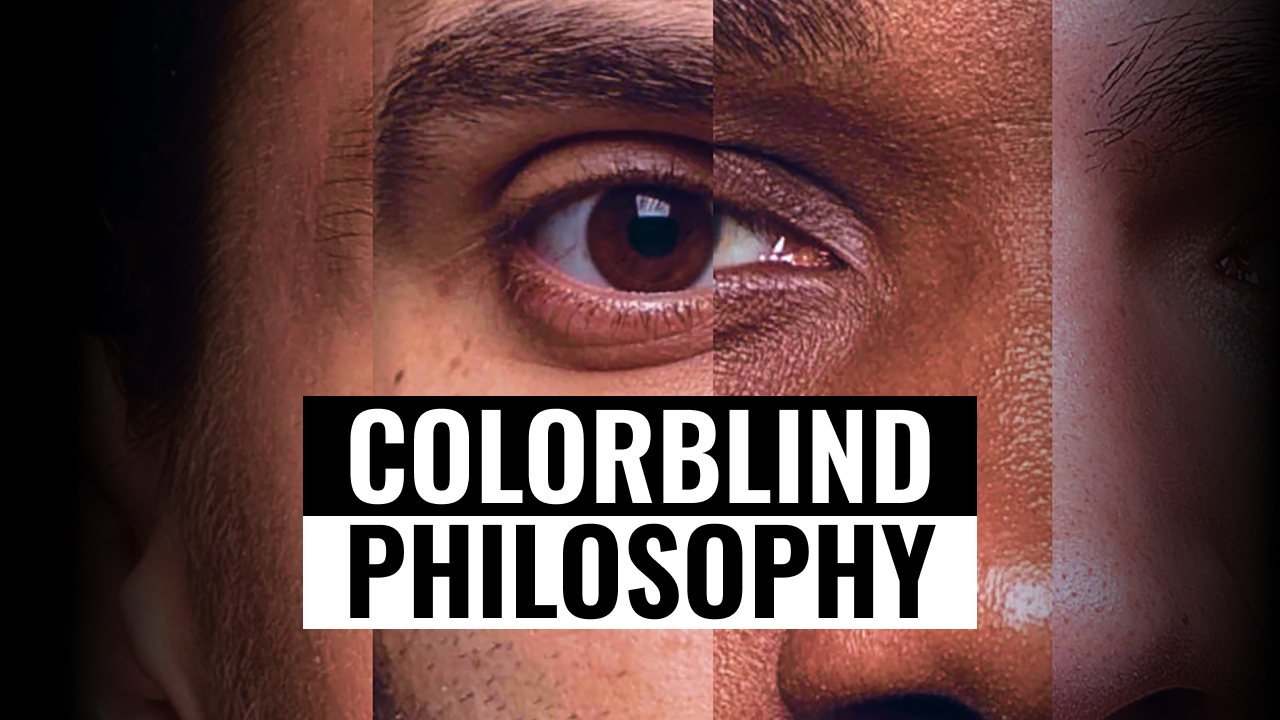 The cover of colorblind philosophy.
