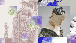 A compilation of visuals featuring a mannequin and a robot, showcasing effective machine learning capabilities.
