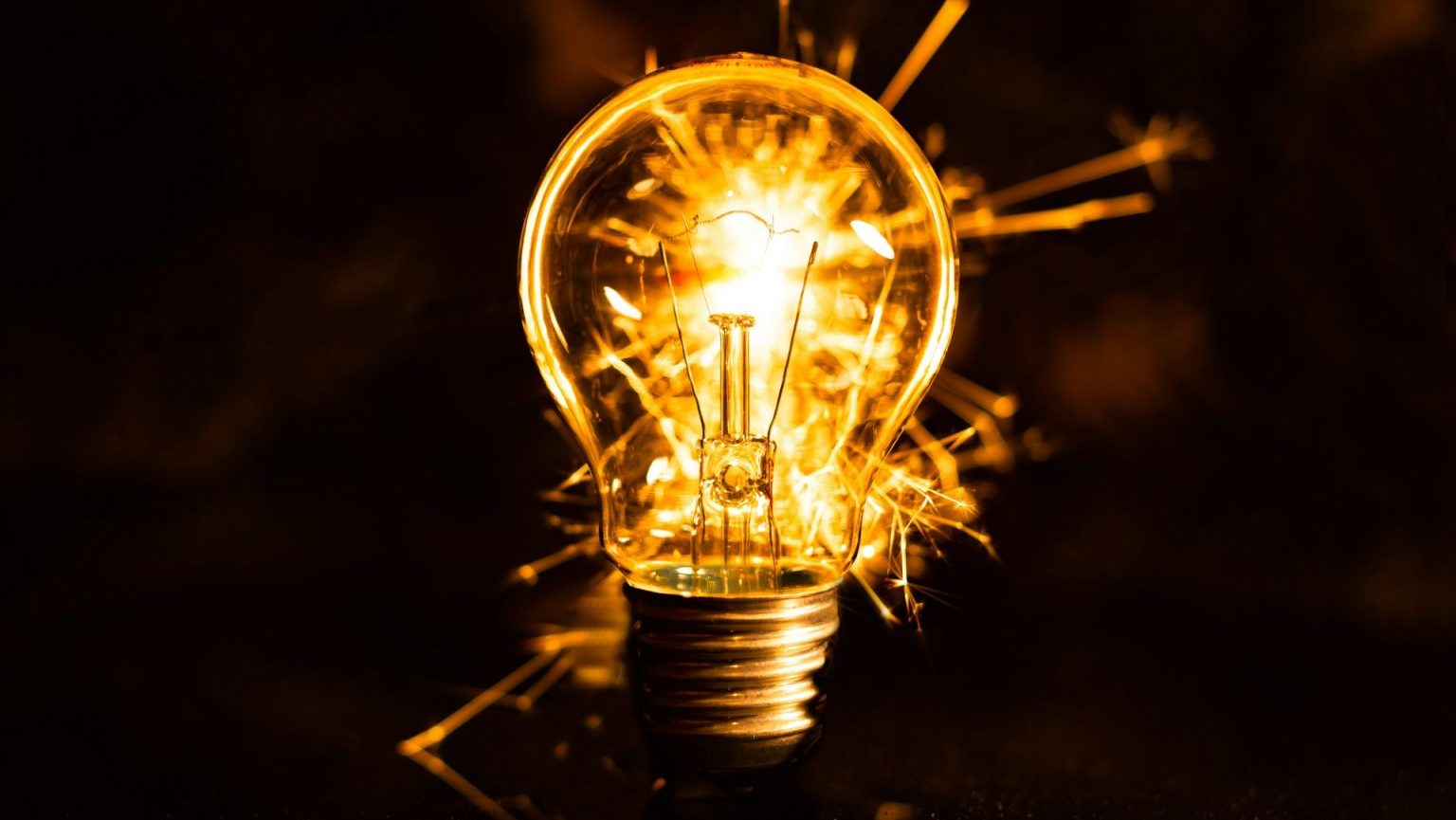 A light bulb sparking with new ideas.