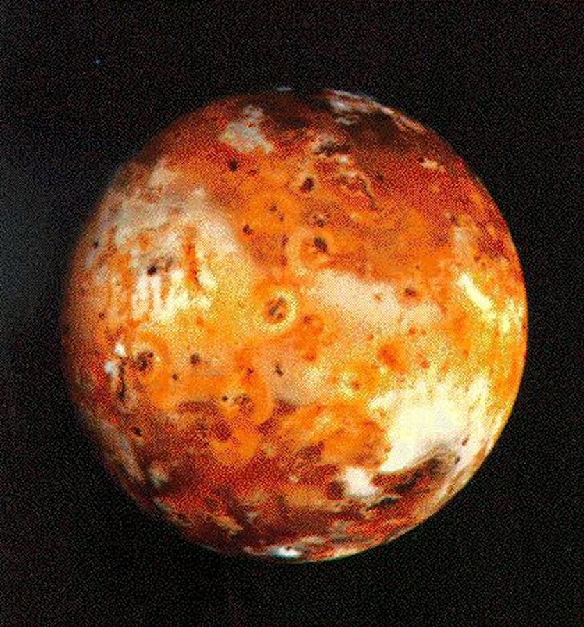 The planet jupiter is shown in this image.
