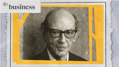 A black and white image of Isaiah Berlin.