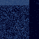A minimalistic graphic depicting dual shades of blue, segmented horizontally, with small white dots scattered throughout, resembling a starry night sky.