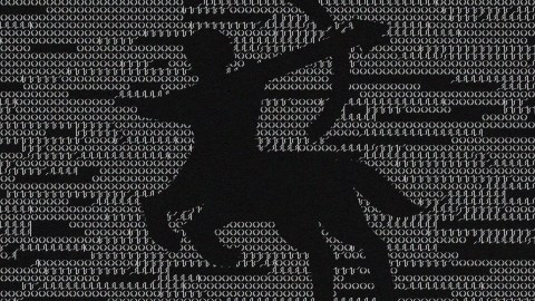 A silhouette of an archer centaur stands poised over a background of binary code, symbolizing the rise of more AI jobs.