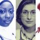 In a split image, Taleb's surgeon stands confidently alongside two diverse medical professionals: a woman in a hijab and a woman with glasses, each wearing stethoscopes.