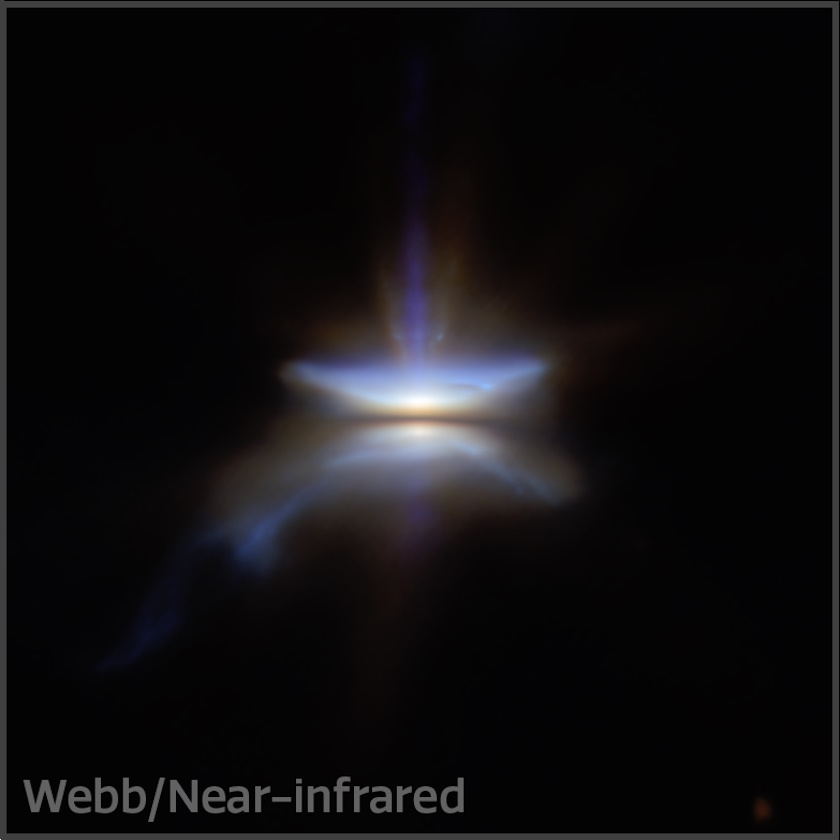 The JWST has captured a stunning near-infrared image of a protoplanetary disk resembling a "flying saucer," marking the birth of a new star system.