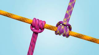 Three colorful ropes tied in knots against a light blue background symbolize workplace friction.